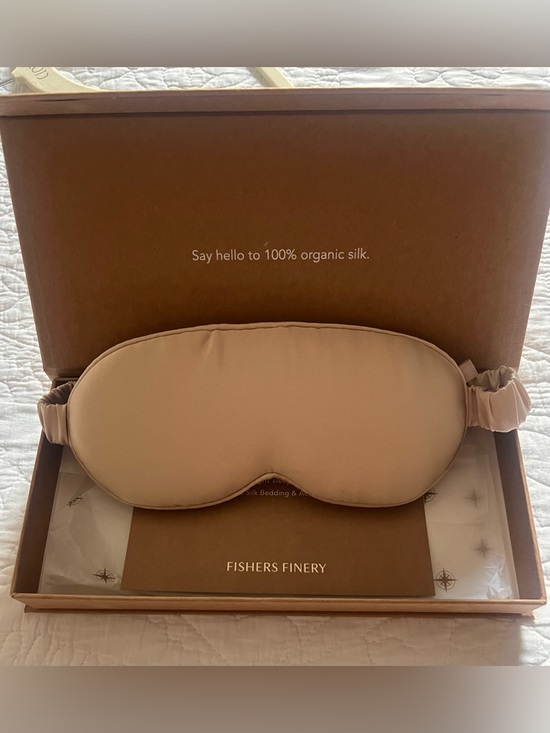 pure silk Accessories - Fishers Finery 100% Organic Silk Sleep Mask New!